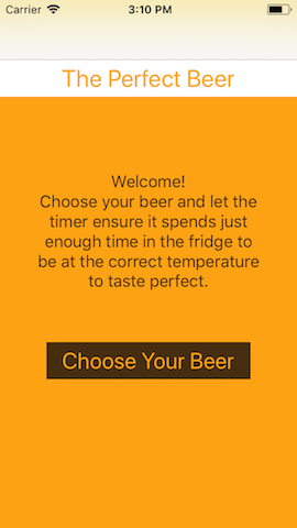 Screenshot from the iOs Perfect Beer app