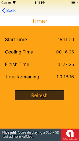 Screenshot from the iOs Perfect Beer app